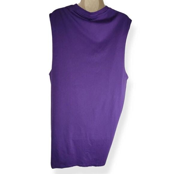 Isaac Morris St. Barts Purple Sleveless T-Shirt Dress Medium - Picture 2 of 2
